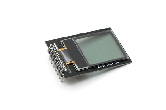 0.8" Transparent 48x64 LCD SPI Display Module