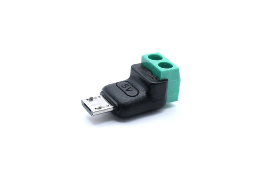 Micro USB Male to 2-Pin Terminal Block Adapter