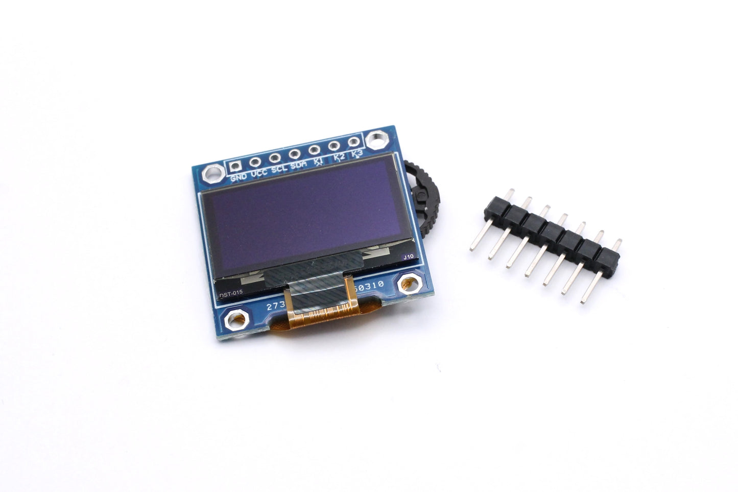 0.96" SSD1315 128x64 OLED w/ 3-way Nav Push Button